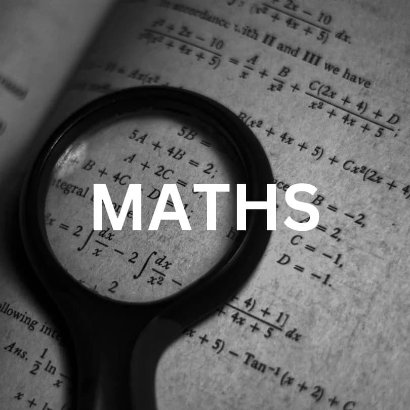 Maths paper with annotations.